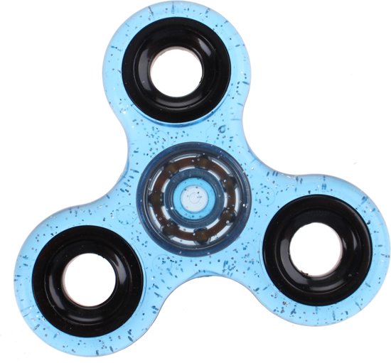 Afbeelding van het spel Toi-toys Fidget Spinner Glitter Blauw 8 Cm