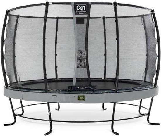 EXIT Elegant Premium trampoline ø366cm met veiligheidsnet Economy - grijs