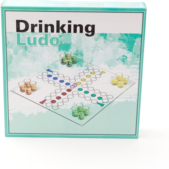 Thumbnail van een extra afbeelding van het spel Out of the Blue Drinking Ludo - Drankspelletje