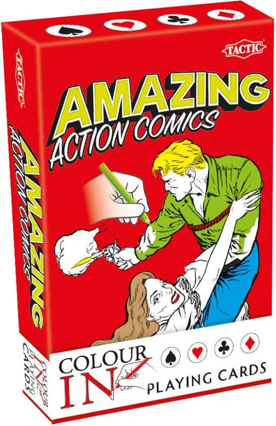 Afbeelding van het spel Colour-In Speelkaarten Amazing Action Comics
