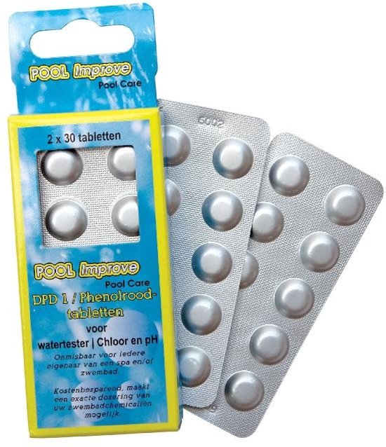 Pool Improve Testtabletten Dpd1/phenolred 2x 30 Tabletten