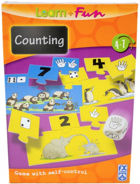 Afbeelding van het spel Learn and fun - Counting - tellen - Met zelf controle spel - NBH®