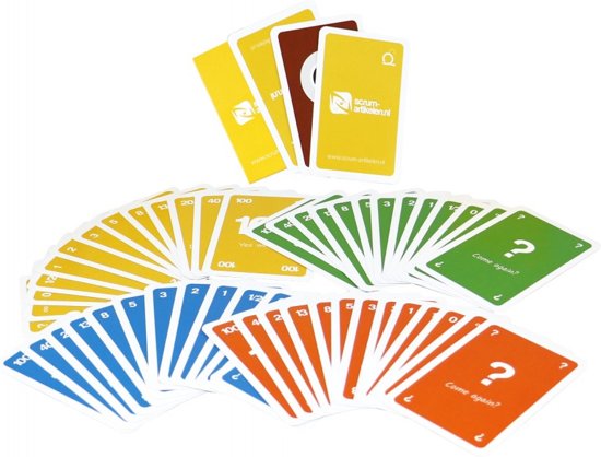 Afbeelding van het spel Scrum Planning Poker kaarten