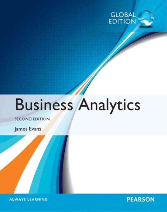 Solution Manual for Business Analytics, 3rd edition James R. Evans.zip
