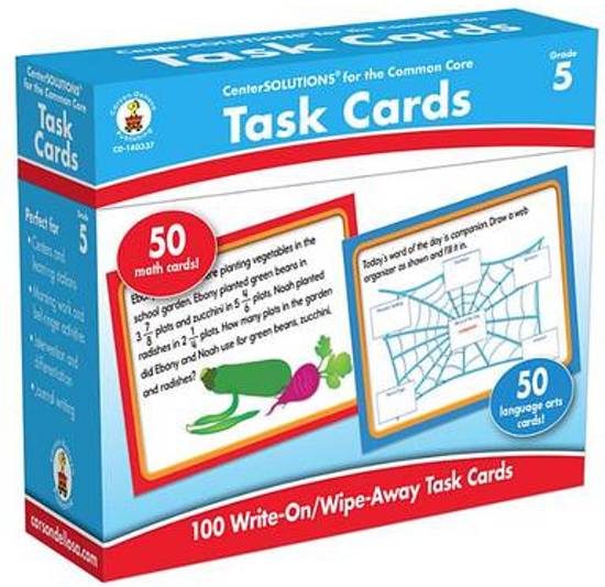Afbeelding van het spel Task Cards Learning Cards, Grade 5