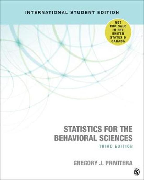 Lecture notes of Introduction to Statistical Analysis - Erasmus University Rotterdam - Premaster