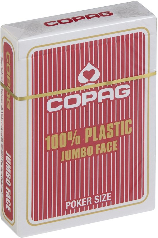 Afbeelding van het spel Copag Plastic speelkaarten - Jumbo Index - Rood