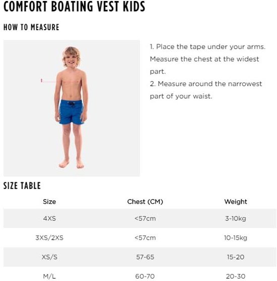 Jobe Comfort Boating Zwemvest Kinderen Geel