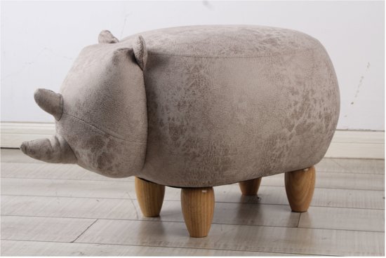 Adori Katten Poef Rhino - Kattenmand - 60x35x38 cm Beige