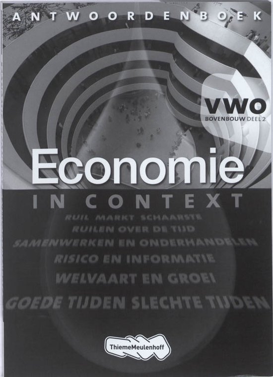 Economie in Context VWO bovenbouw antwoordenboek