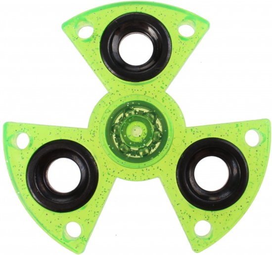 Afbeelding van het spel Toi-toys Fidget Spinner Driehoek 3 Poten 7 Cm Glitter Groen