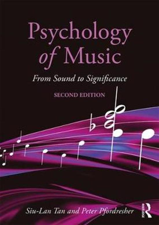 Summary Psychology of Music 2nd edition, Leiden 2018/2019