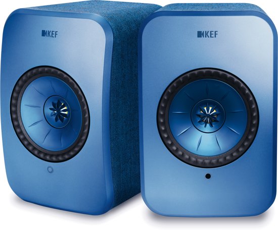 KEF LSX wireless stereo systeem Blauw