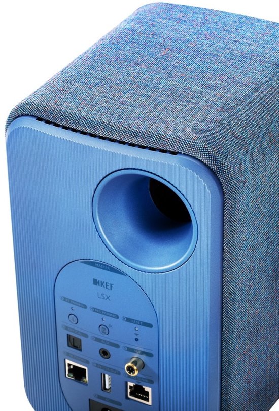 KEF LSX wireless stereo systeem Blauw