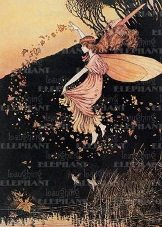 Afbeelding van het spel Fairy Scattering Leaves - Birthday Greeting Card