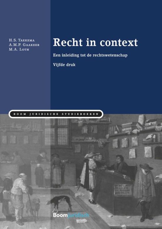 Inleiding Rechtswetenschap 2017/2018 Nieuwste boek Recht in Context