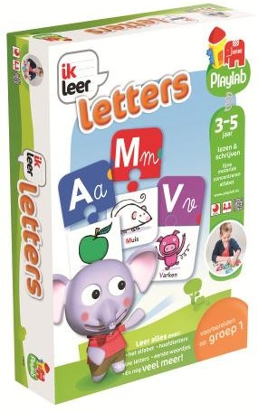 Afbeelding van het spel Jumbo Playlab '' Ik Leer Letters '' | Het Alfabet Leren | Leren Spellen van Woorden | Hoofdletters en Kleine Letters | Lezen & Schrijven | Puzzel