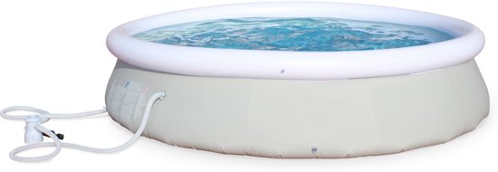 Opblaasbaar zwembad, rond 360 x 76 cm, met filtratie pomp