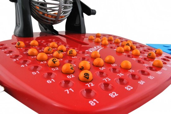 Thumbnail van een extra afbeelding van het spel Bingo Spel Met Molen & Kaarten - Bingospel - Lotto/Kien Spel Met Bingomolen & Bingokaarten