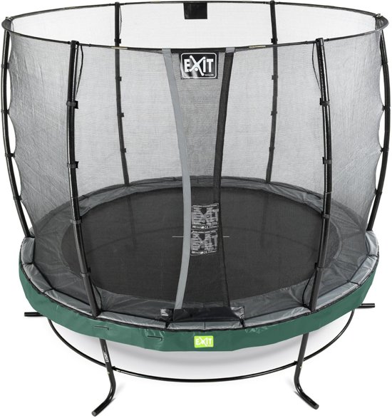 EXIT Elegant trampoline ø253cm met veiligheidsnet Economy - groen