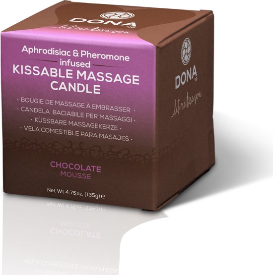 Dona Kissable Massage Candle Chocolate