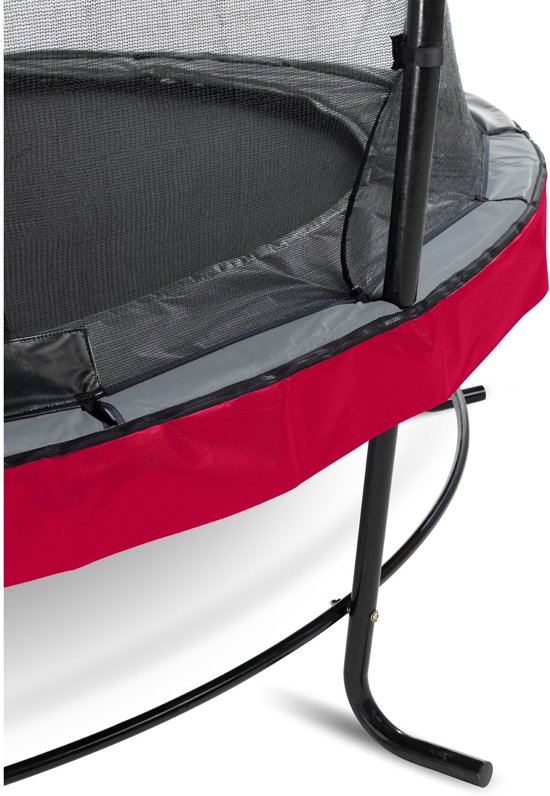 EXIT Elegant trampoline ø366cm met veiligheidsnet Economy - rood