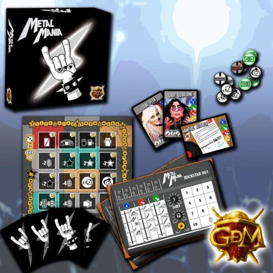 Thumbnail van een extra afbeelding van het spel Metal Mania Bordspel