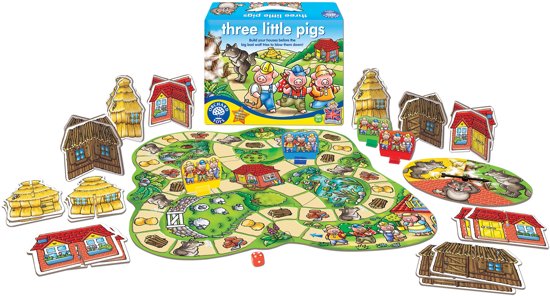 Thumbnail van een extra afbeelding van het spel Orchard Toys De Drie Biggetjes