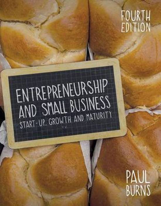 Resume / Samenvating Entrepreneurship and Small business - Start-up, Growth and Maturity