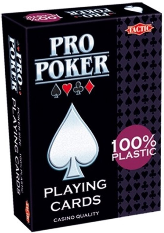 Thumbnail van een extra afbeelding van het spel Tactic Pro Poker Plastic Speelkaarten
