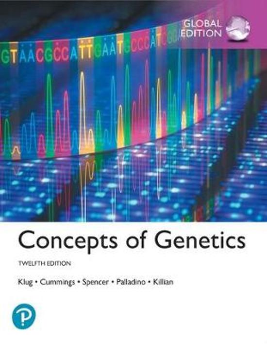 Test Bank For Concepts of Genetics, 10e (Klug Cummings Spencer Palladino) with All Chapter Questions and Detailed Correct Answers 100% Complete Solution Guaranteed Success
