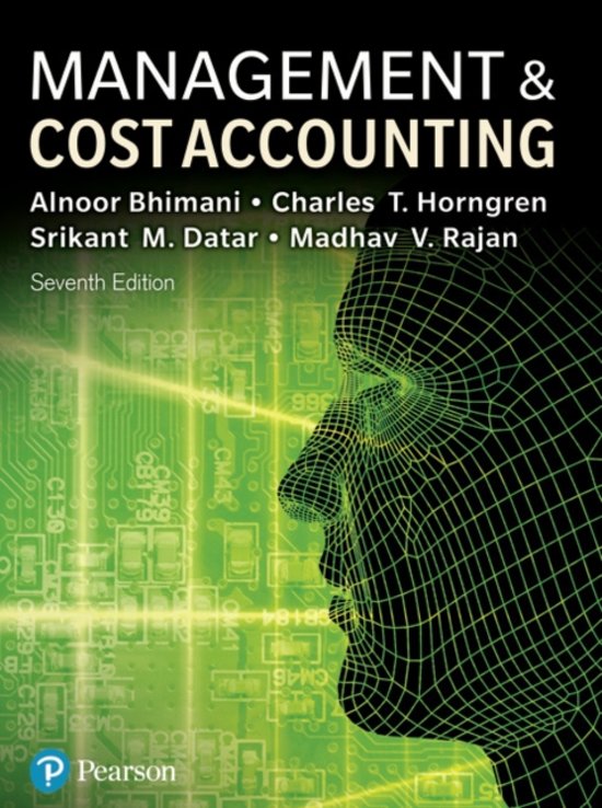 Management Accounting 1 for Business SUMMARY (management & cost accounting) Midterm