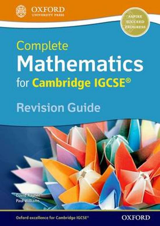Complete Mathematics for Cambridge IGCSE (R) Revision Guide (Core 