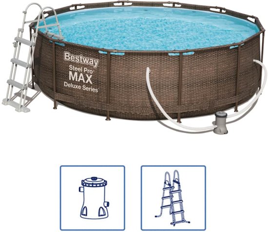 Bestway Steel Pro MAX zwembadset Deluxe Series rond 56709