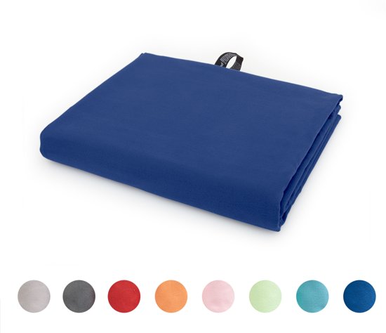 Lumaland - Microvezel Handdoek - Ultralichte absorberende badhanddoek - 100 x 200 cm - Donkerblauw