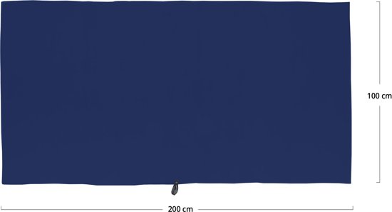 Lumaland - Microvezel Handdoek - Ultralichte absorberende badhanddoek - 100 x 200 cm - Donkerblauw