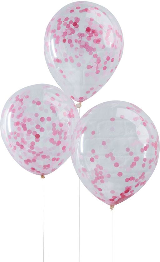 Betere bol.com | Ginger Ray Pick & Mix - Ballon gevuld met roze confetti GS-65