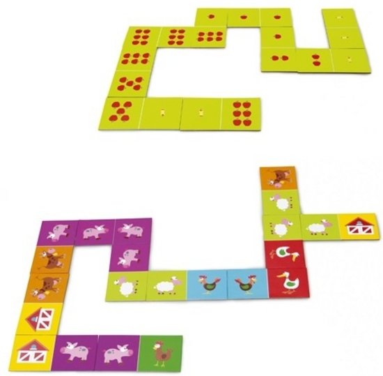 Afbeelding van het spel Scratch Domino Duo Boerderij en Getallen 2 Zijdig 28 Delig
