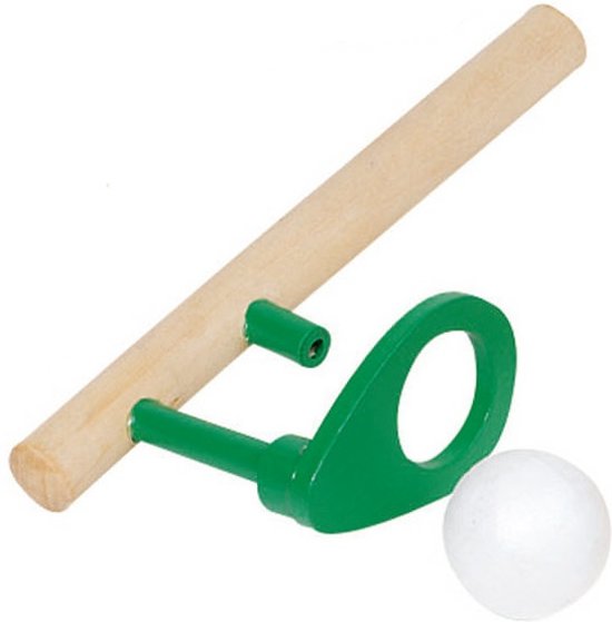 Afbeelding van het spel Goki Houten zwevende bal: 15 x 5 cm groen