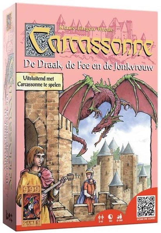 Afbeelding van het spel Carcassonne -  De Draak, De Fee en de Jonkvrouw