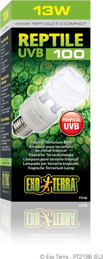 Exo Terra Terrarium verlichting Reptile UVB 13 watt - Wit - 13w