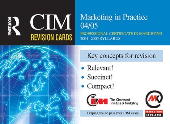 Afbeelding van het spel CIM Revision Cards: Marketing in Practice 04/05