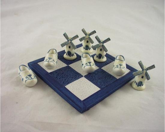 Afbeelding van het spel Boter, kaas en eieren - Molens en klompen - Blauw