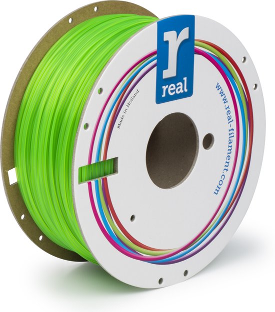 REAL Filament PLA fluoriserend groen 1.75mm (1kg)