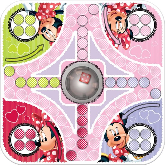 Thumbnail van een extra afbeelding van het spel Minnie Pop-It Ludo - Bordspel