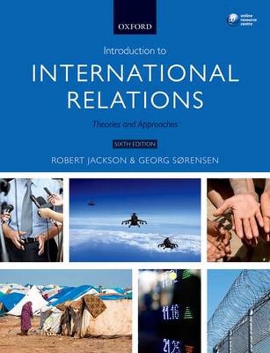 Summary of textbook  "Introduction to international relations: theories and approaches"