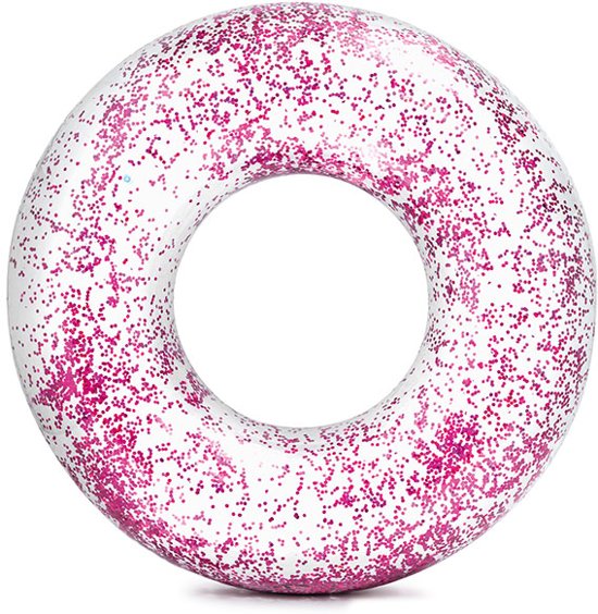 Intex Transparant Glitter Tube 119 cm - Kleur Roze of Goud - 1 Drijfband