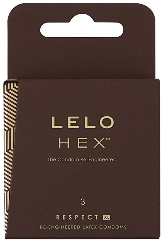 LELO HEX Respect XL - 3 Condooms