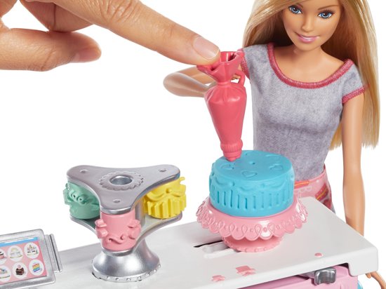 Barbie Baking Bakker met Taartdecoratie Speelset - Barbiepop