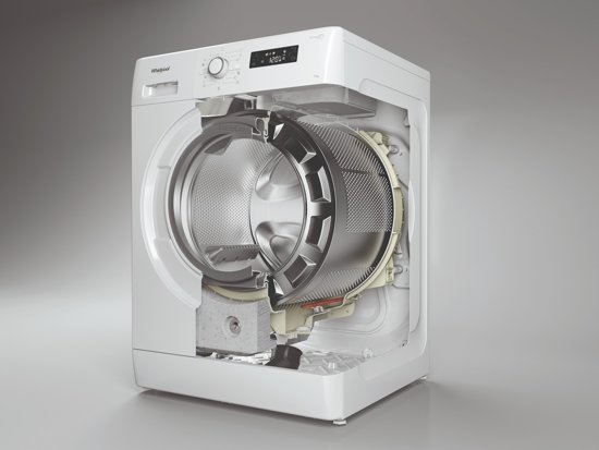 Whirlpool FWF71483WE EU wasmachine Vrijstaand Voorbelading Wit 7 kg 1351 RPM A+++